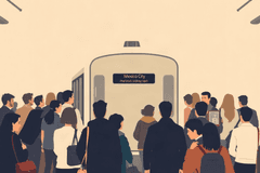 El transporte urbano movió a 257 millones de pasajeros en marzo, según el INEGI