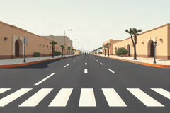 Ciudad de Juárez pinta pasos peatonales, topes y líneas de frenado en 13 puntos para mejorar la seguridad vial